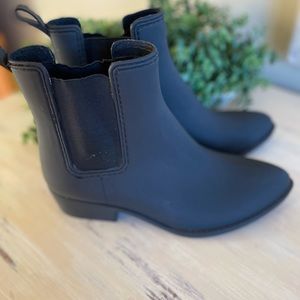 Jeffery Campbell black rubber boots Sz 9